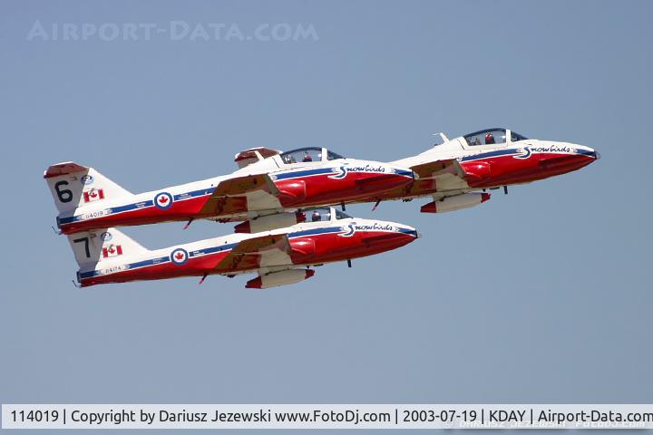 114019, Canadair CT-114 Tutor C/N 1019, CAF CT-114 Tutor 114019 C/N 1019 from Snowbirds Demo Team 15 Wing CFB Moose Jaw, SK