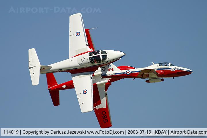 114019, Canadair CT-114 Tutor C/N 1019, CAF CT-114 Tutor 114019 C/N 1019 from Snowbirds Demo Team 15 Wing CFB Moose Jaw, SK