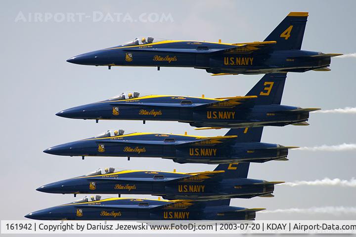 161942, McDonnell Douglas F/A-18A Hornet C/N 0149, F/A-18A Hornet 161942 C/N 0149 from Blue Angels Demo Team  NAS Pensacola, FL