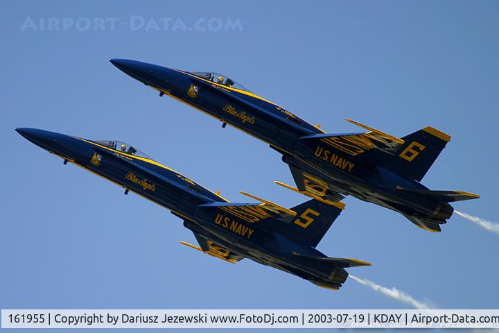 161955, McDonnell Douglas F/A-18A Hornet C/N 0166, F/A-18A Hornet 161955 C/N 0166 from Blue Angels Demo Team  NAS Pensacola, FL
