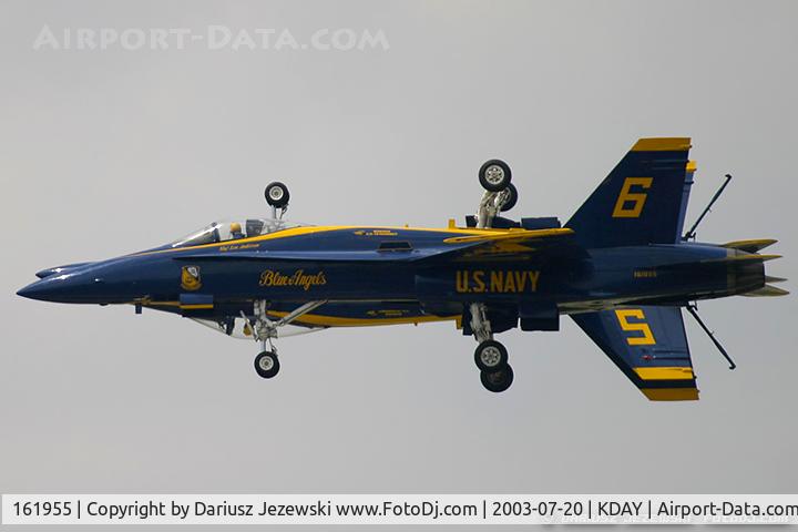 161955, McDonnell Douglas F/A-18A Hornet C/N 0166, F/A-18A Hornet 161955 C/N 0166 from Blue Angels Demo Team  NAS Pensacola, FL