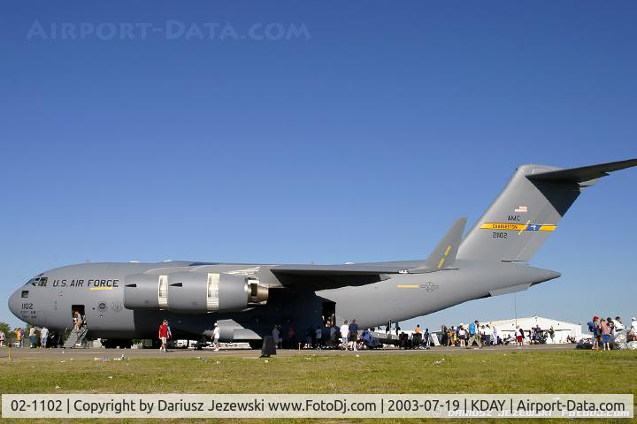 02-1102, 2002 Boeing C-17A Globemaster III C/N P-102, C-17A Globemaster 02-1102 from 437th AW 315th AW Charleston AFB, SC