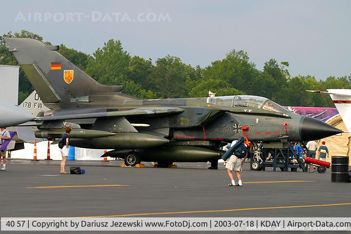40 57, 1980 Dassault-Dornier Alpha Jet A C/N 0057, GAF Panavia Tornado IDS 151/GS030/4057 from JBG 31 