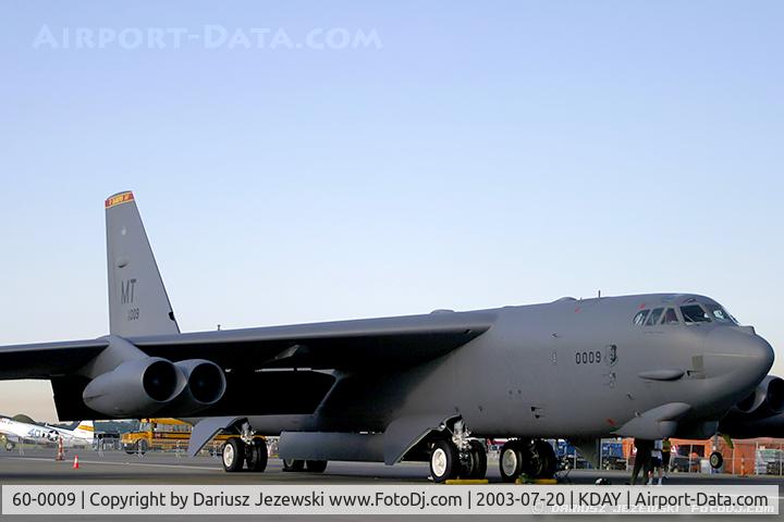 60-0009, 1961 Boeing B-52H Stratofortress C/N 464374, B-52H Stratofortress 60-0009 MT from 23rd BS 'Bomber Barons' 5th BW Minot AFB, ND