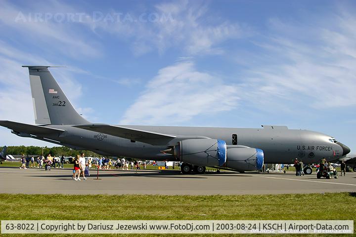 63-8022, 1963 Boeing KC-135R Stratotanker C/N 18639, KC-135R Stratotanker 63-8022 from 22nd ARW 931st ARG McConnell AFB, KS
