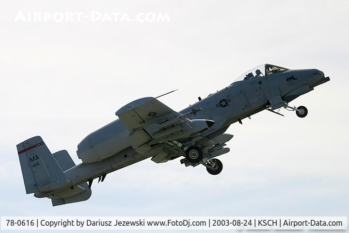 78-0616, Fairchild Republic A-10A Thunderbolt II C/N A10-0236, A-10A Thunderbolt 78-0616 MA from 131st FS 