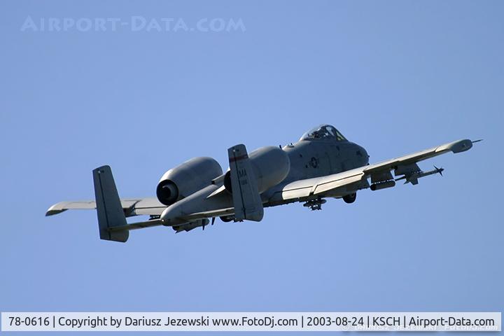 78-0616, Fairchild Republic A-10A Thunderbolt II C/N A10-0236, A-10A Thunderbolt 78-0616 MA from 131st FS 