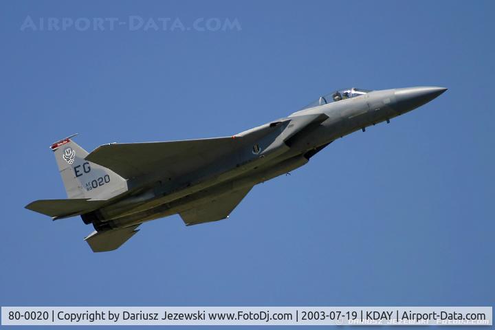 80-0020, 1980 McDonnell Douglas F-15C Eagle C/N 0662/C169, F-15C Eagle 80-0020 EG from 60th FS 'Fighting Crows' 33rd FW Eglin AFB, FL