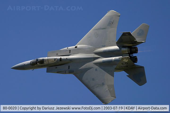 80-0020, 1980 McDonnell Douglas F-15C Eagle C/N 0662/C169, F-15C Eagle 80-0020 EG from 60th FS 'Fighting Crows' 33rd FW Eglin AFB, FL