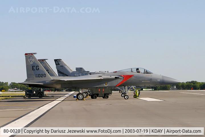 80-0020, 1980 McDonnell Douglas F-15C Eagle C/N 0662/C169, F-15C Eagle 80-0020 EG from 60th FS 