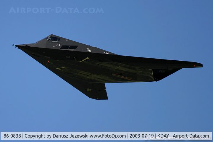 86-0838, 1986 Lockheed F-117A Nighthawk C/N A.4063, F-117A Nighthawk 86-0838 HO from 8th FS 