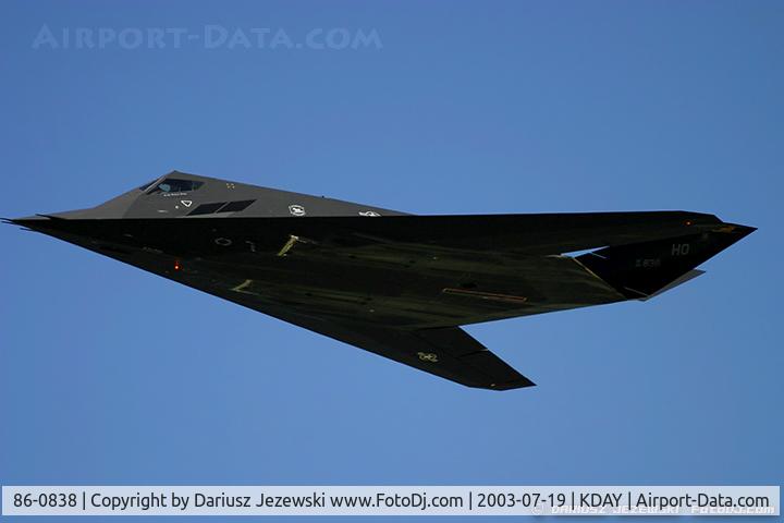 86-0838, 1986 Lockheed F-117A Nighthawk C/N A.4063, F-117A Nighthawk 86-0838 HO from 8th FS 