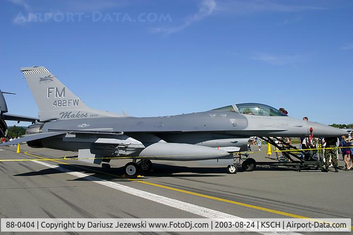 88-0404, 1988 General Dynamics F-16C Fighting Falcon C/N 5C-618, F-16C Fighting Falcon 88-0404 FM from 482nd FS 