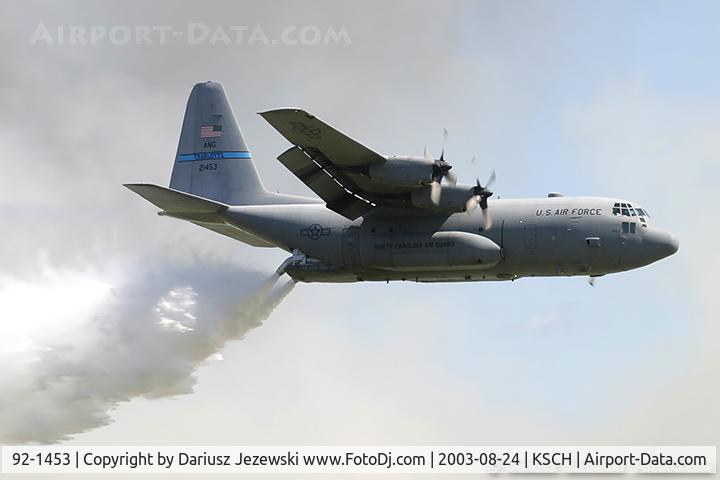 92-1453, 1992 Lockheed C-130H Hercules C/N 382-5330, C-130H Hercules 92-1453 from 156th AS 145rd AW Charlotte/Douglas IAP, NC