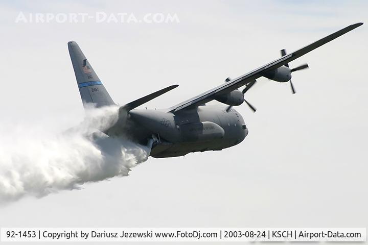 92-1453, 1992 Lockheed C-130H Hercules C/N 382-5330, C-130H Hercules 92-1453 from 156th AS 145rd AW Charlotte/Douglas IAP, NC