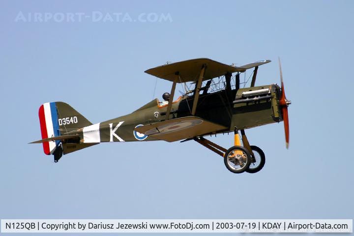 N125QB, Royal Aircraft Factory SE-5A Replica C/N D3540, Se-5A C/N D3540, N125QB