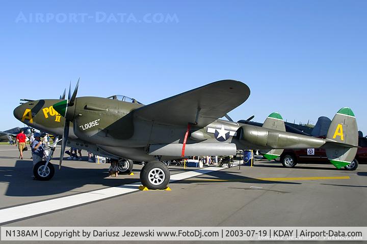 N138AM, 1943 Lockheed P-38J Lightning C/N 44-23314, Lockheed P-38J Lightning 