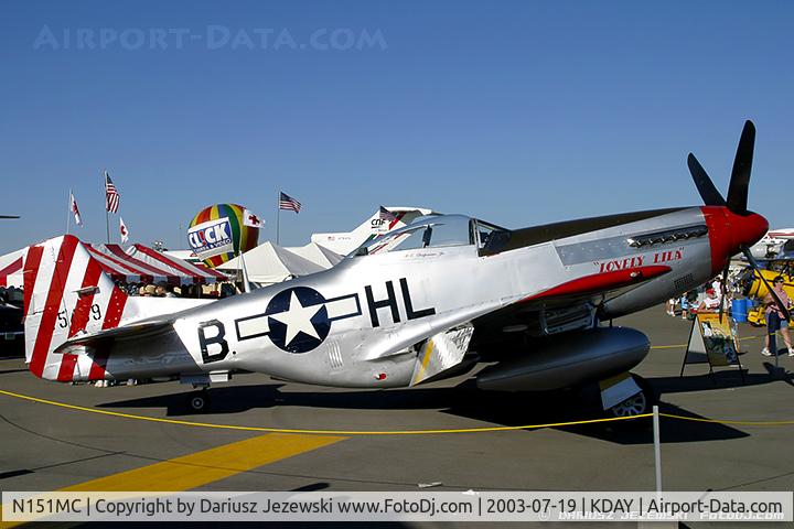 N151MC, 1968 North American F-51D Mustang Mustang C/N AF6722581, North American P-51D Mustang 