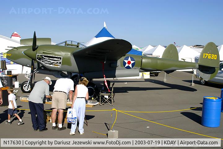 N17630, 1941 Lockheed P-38F C/N 41-7630 (222-5757), Lockheed P-38F Lightning 