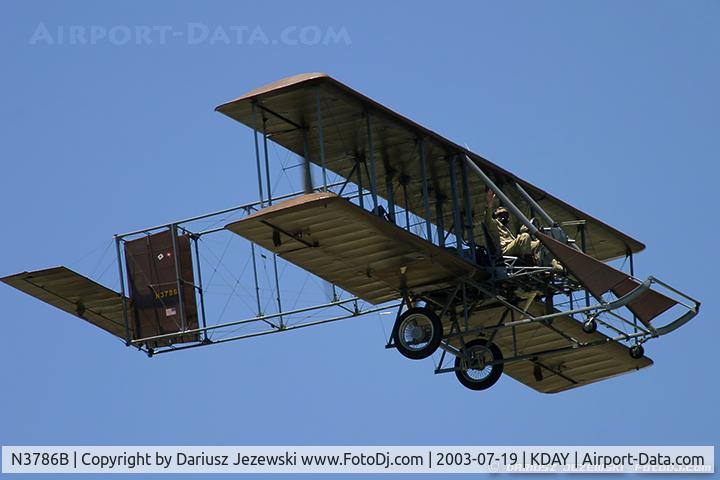 N3786B, 1981 Wright Model B Flyer Replica C/N 001, Wright 