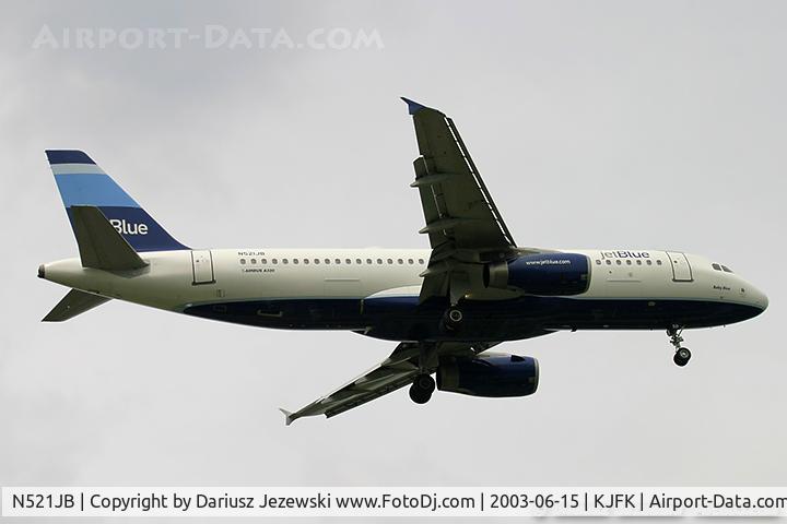 N521JB, 2001 Airbus A320-232 C/N 1452, Airbus A320-232 