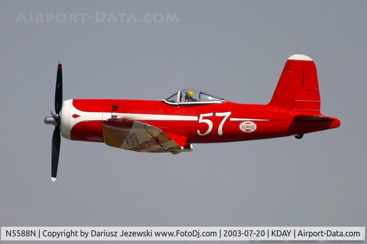 N5588N, 1945 Vought (Goodyear) F2G-1 Corsair C/N 6167, Goodyear F-2G Corsair C/N 88457, N5588N
