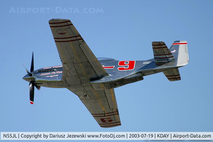 N55JL, 1944 North American F-51D Mustang C/N 124-44471, North American F-51D Mustang 