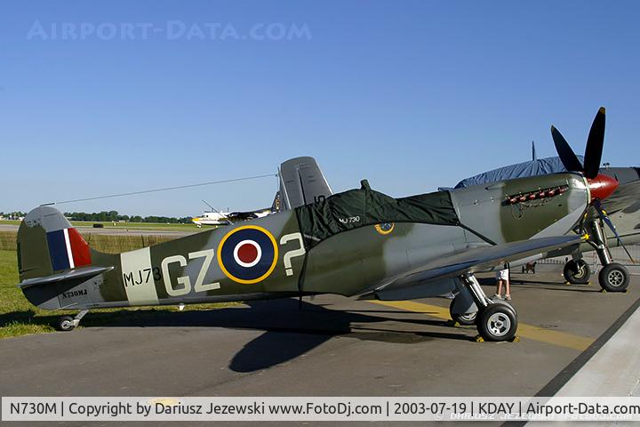 N730M, Learjet Inc 60 C/N 048, Supermarine Spitfire Mk IX C/N CBAF 7243, N730M