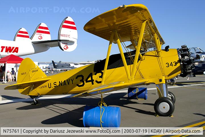 N75761, 1942 Boeing B75N1 C/N 75-6608, Boeing B-75N1 Stearman C/N 75-6608, N75761