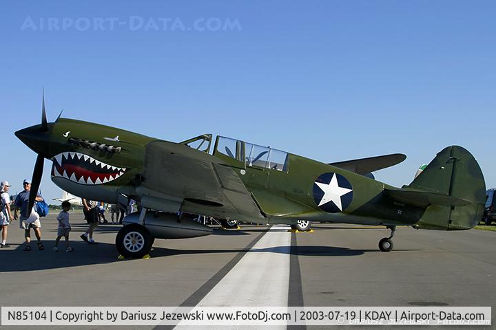 N85104, Curtiss P-40N-5CU Kittyhawk C/N 28954/F858, Curtiss P-40N Warhawk C/N F858, NL85104
