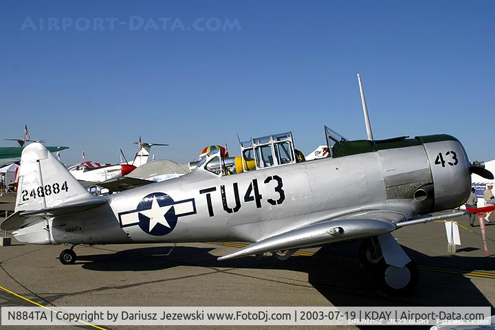 N884TA, 1959 North American AT-6G Texan C/N 168-294 (49-3190), North American AT-6G Texan  C/N 49-3190, N884TA