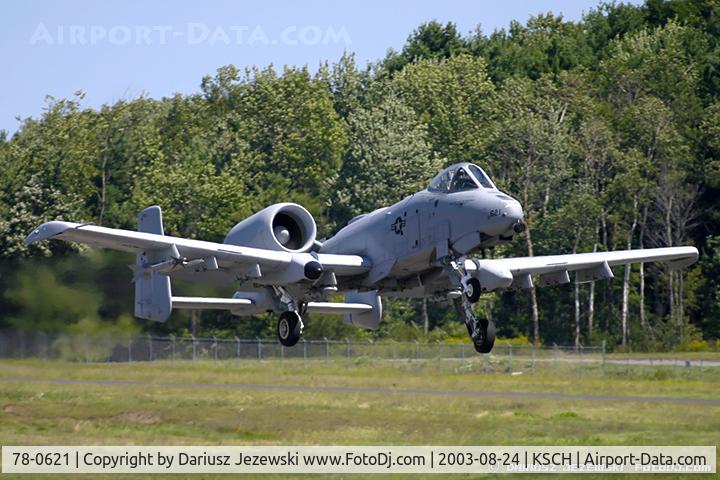 78-0621, 1978 Fairchild Republic A-10A Thunderbolt II C/N A10-0241, A-10A Thunderbolt 78-0621 CT from 118th FS 