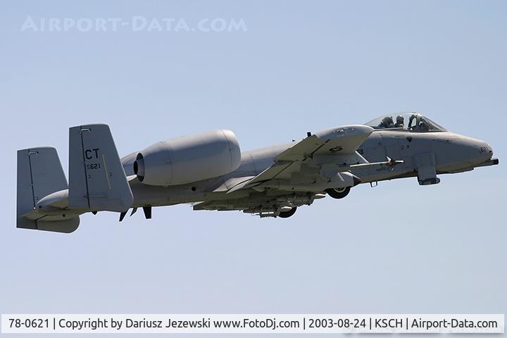 78-0621, 1978 Fairchild Republic A-10A Thunderbolt II C/N A10-0241, A-10A Thunderbolt 78-0621 CT from 118th FS 