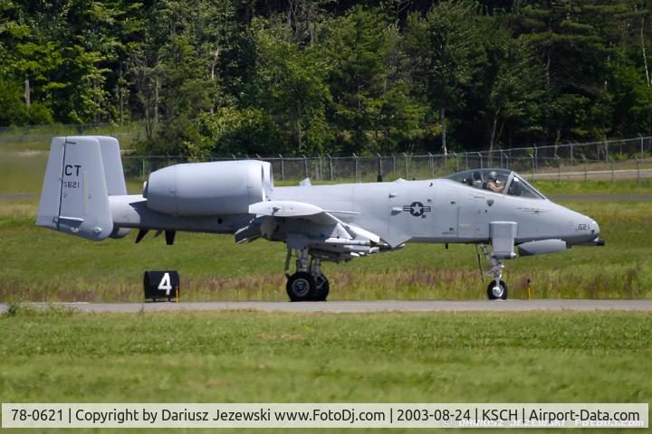 78-0621, 1978 Fairchild Republic A-10A Thunderbolt II C/N A10-0241, A-10A Thunderbolt 78-0621 CT from 118th FS 
