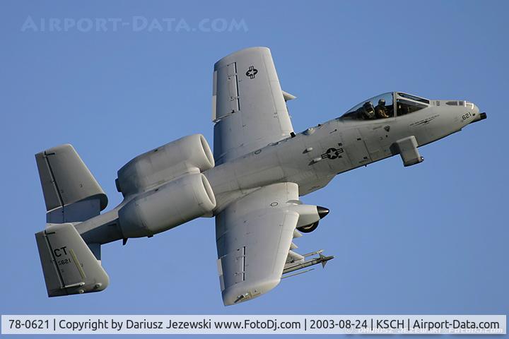 78-0621, 1978 Fairchild Republic A-10A Thunderbolt II C/N A10-0241, A-10A Thunderbolt 78-0621 CT from 118th FS 