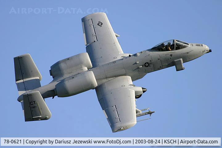 78-0621, 1978 Fairchild Republic A-10A Thunderbolt II C/N A10-0241, A-10A Thunderbolt 78-0621 CT from 118th FS 