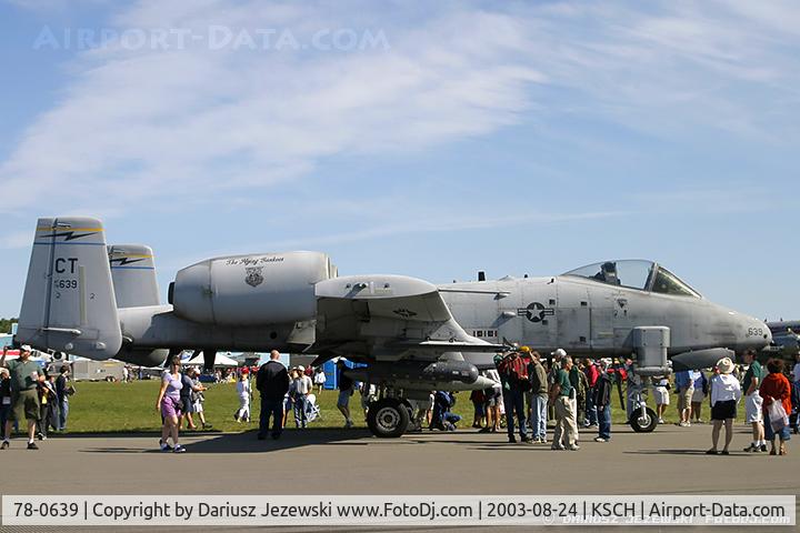 78-0639, 1978 Fairchild Republic A-10A Thunderbolt II C/N A10-0259, A-10A Thunderbolt 78-0639 CT from 118th FS ''Flying Yankees'' 103rd FW Bradley ANGB, CT