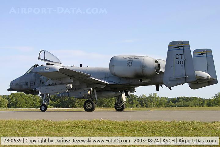 78-0639, 1978 Fairchild Republic A-10A Thunderbolt II C/N A10-0259, A-10A Thunderbolt 78-0639 CT from 118th FS 