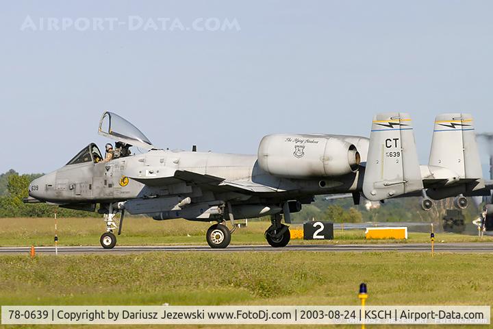 78-0639, 1978 Fairchild Republic A-10A Thunderbolt II C/N A10-0259, A-10A Thunderbolt 78-0639 CT from 118th FS 