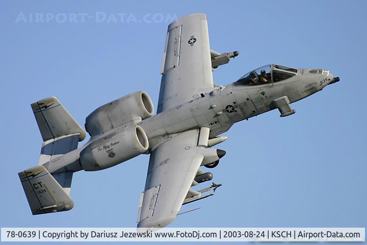 78-0639, 1978 Fairchild Republic A-10A Thunderbolt II C/N A10-0259, A-10A Thunderbolt 78-0639 CT from 118th FS 