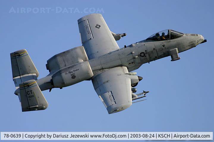 78-0639, 1978 Fairchild Republic A-10A Thunderbolt II C/N A10-0259, A-10A Thunderbolt 78-0639 CT from 118th FS 