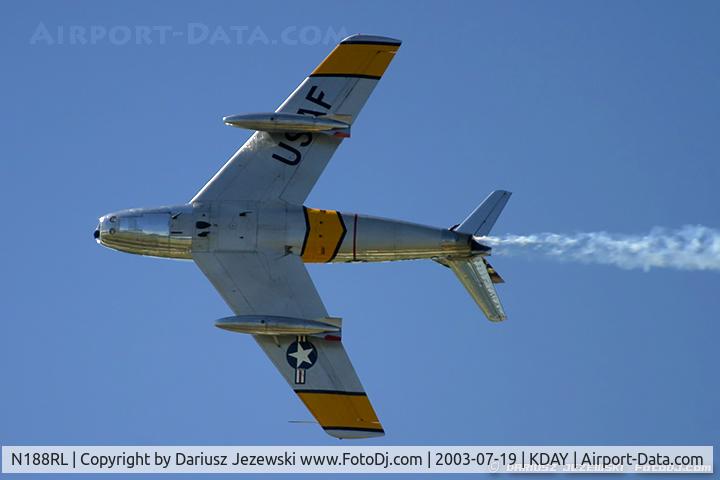 N188RL, 1952 North American F-86F Sabre C/N 191-682, North American F-86F (CWF86-F-30-NA) Sabre 