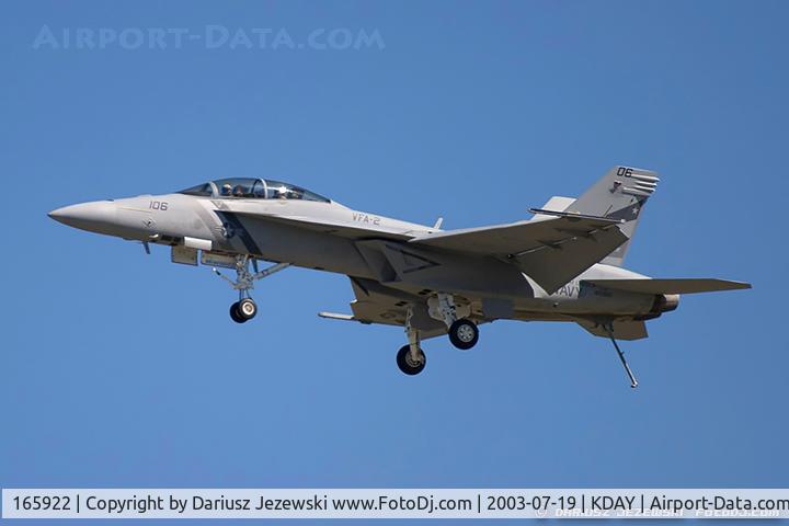 165922, Boeing F/A-18F Super Hornet C/N F068, F/A-18F Super Hornet 165922 NE-106 from VFA-122 