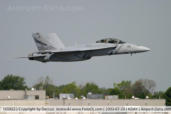 165922, Boeing F/A-18F Super Hornet C/N F068, F/A-18F Super Hornet 165922 NE-106 from VFA-122 