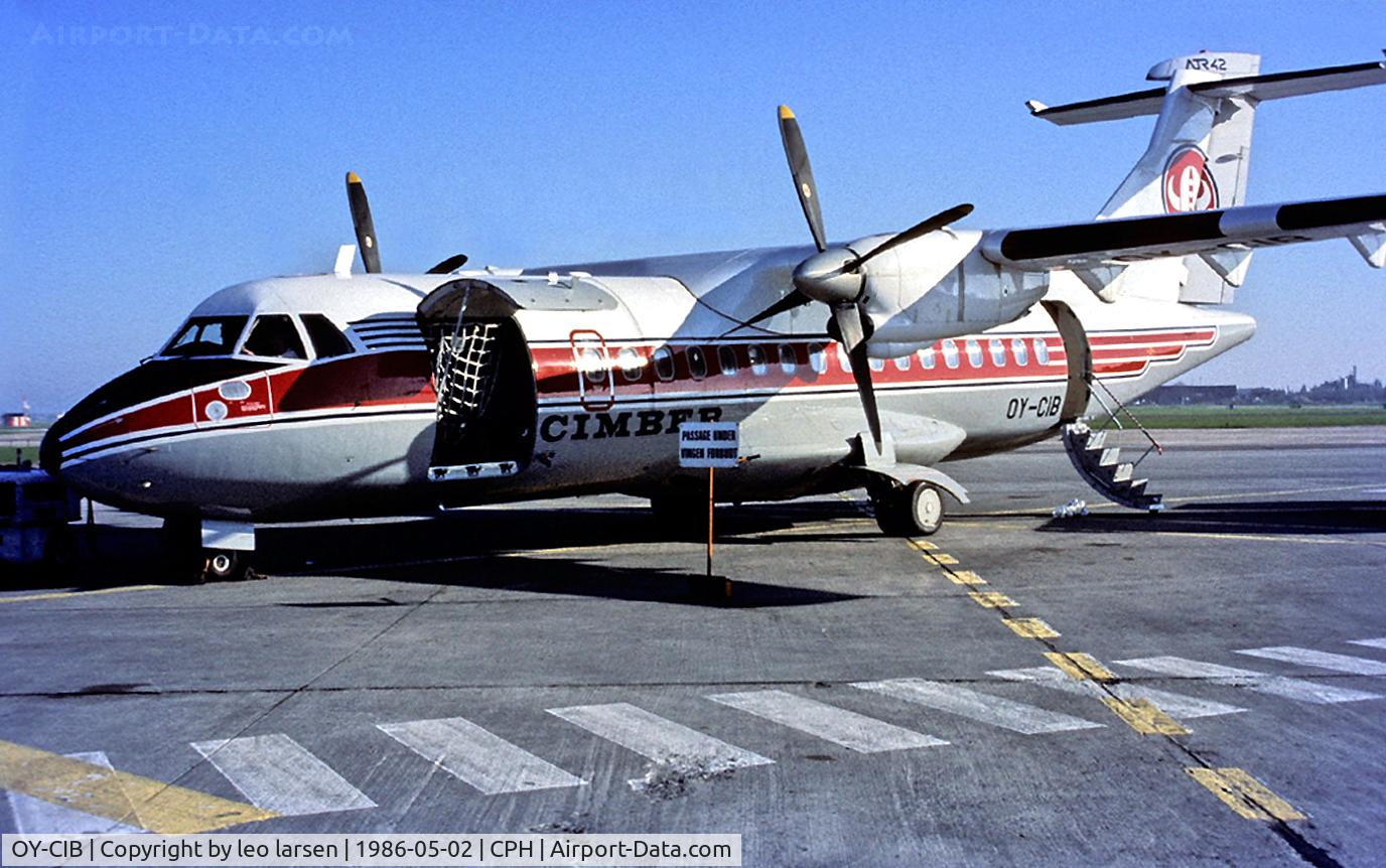 OY-CIB, 1986 ATR 42-300 C/N 007, Copenhagen 2.5.1986
