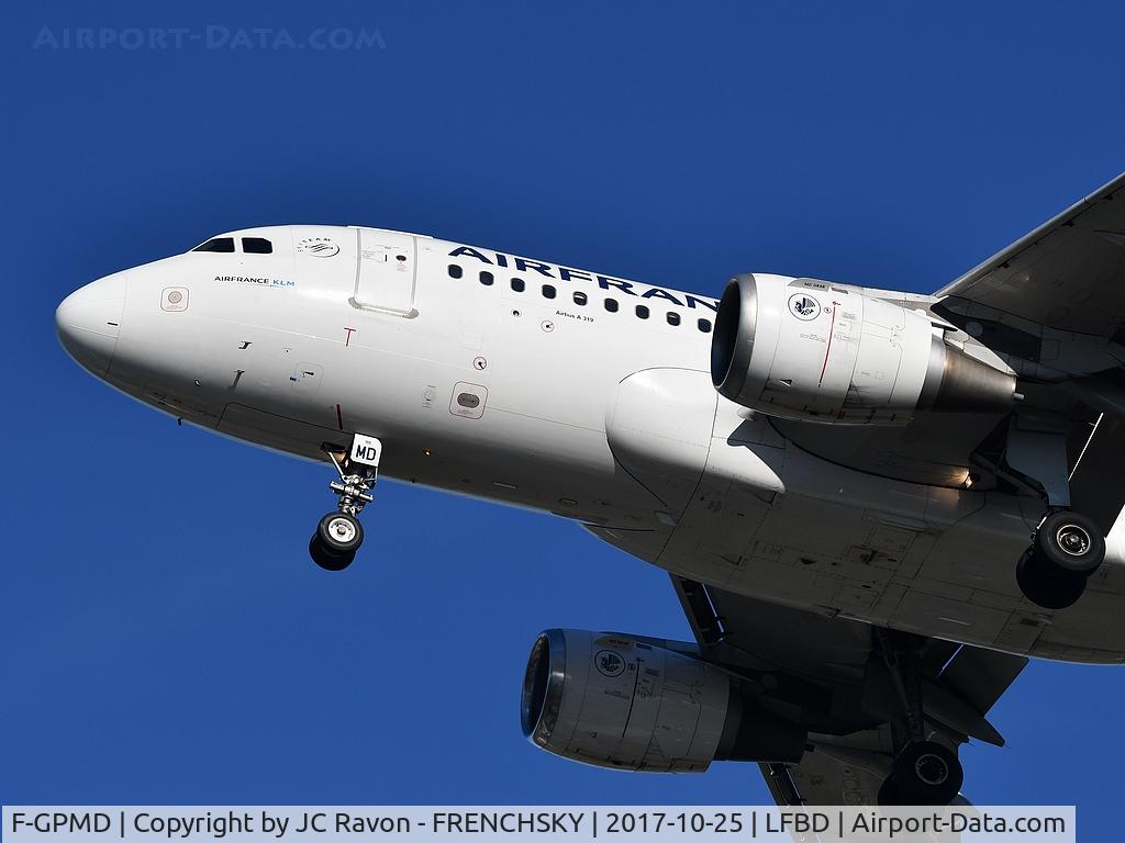 F-GPMD, 1993 Airbus A319-113 C/N 618, AF6256 from Paris Orly landing runway 23