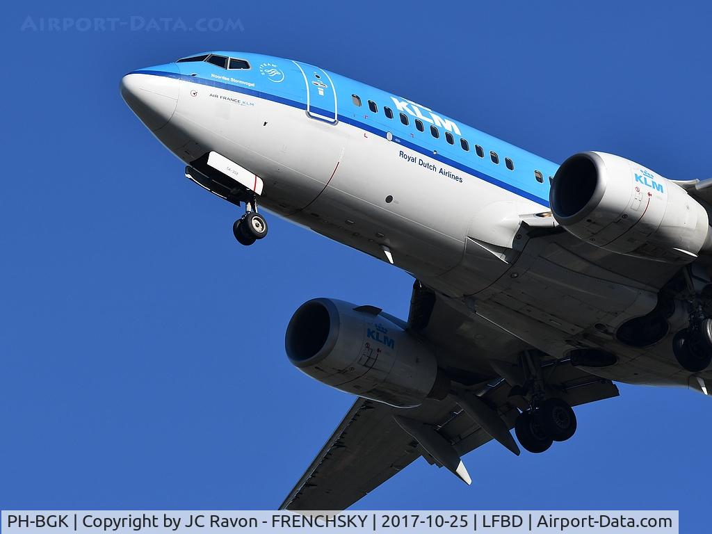 PH-BGK, 2010 Boeing 737-7K2 C/N 38054, KL1297 landing runway 23 from Amsterdam