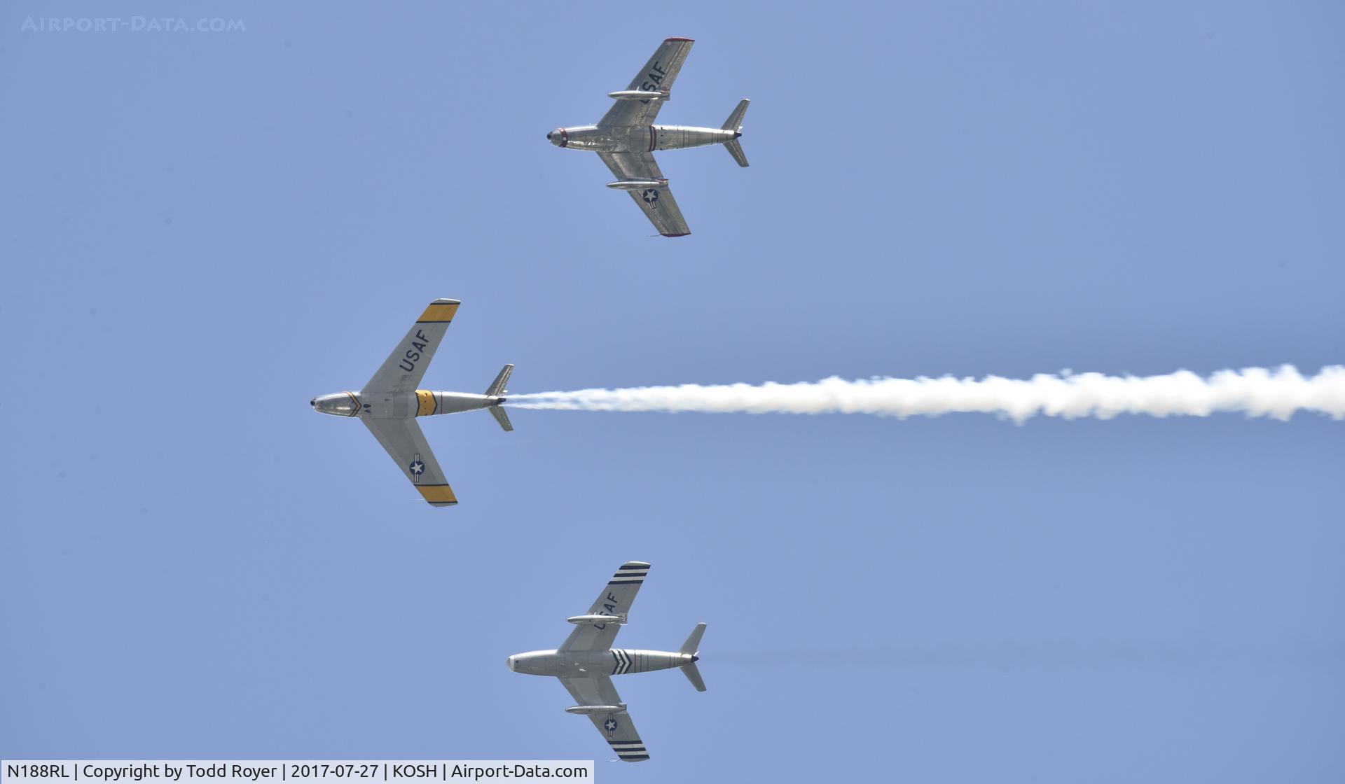 N188RL, 1952 North American F-86F Sabre C/N 191-682, Airventure 2017
