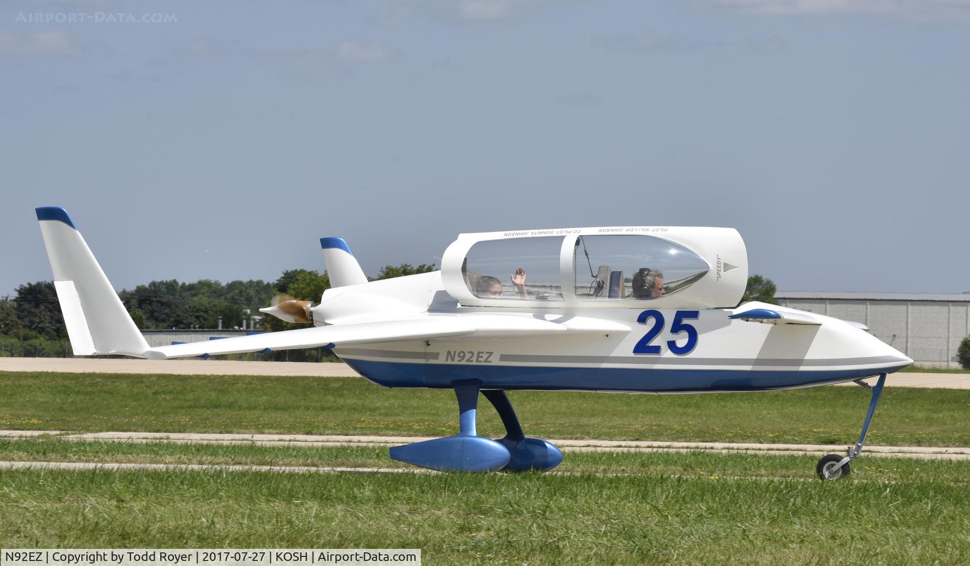 N92EZ, 1983 Rutan VariEze C/N 2052, Airventure 2017