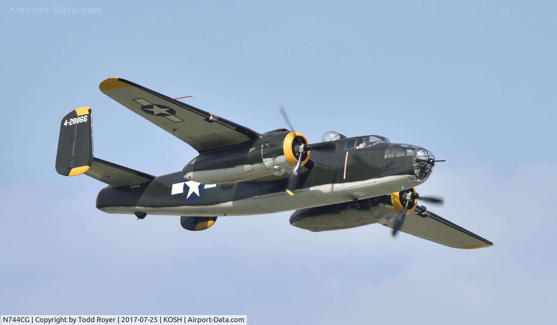 N744CG, 1944 North American B-25N Mitchell C/N 108-32141, Airventure 2017